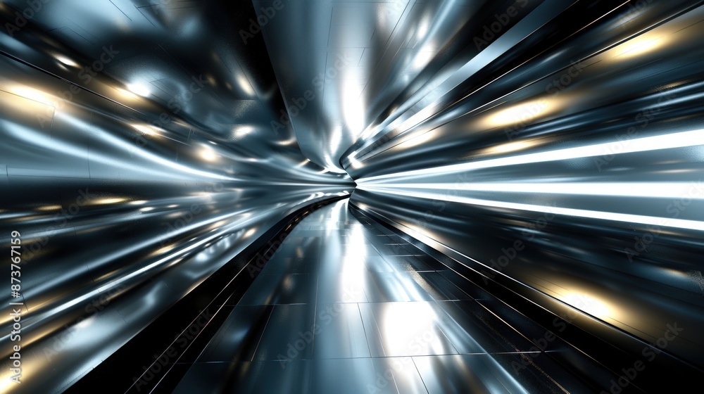 Sleek metallic surfaces Sleek metallic surfaces