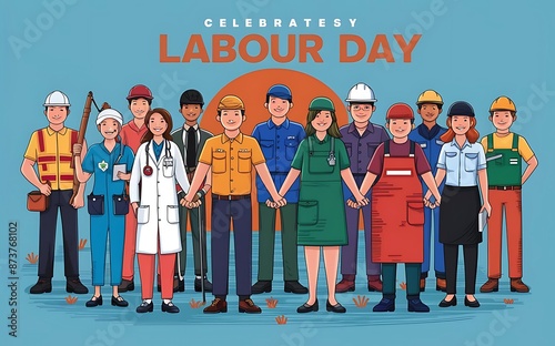 1st may International labour day social media post template design