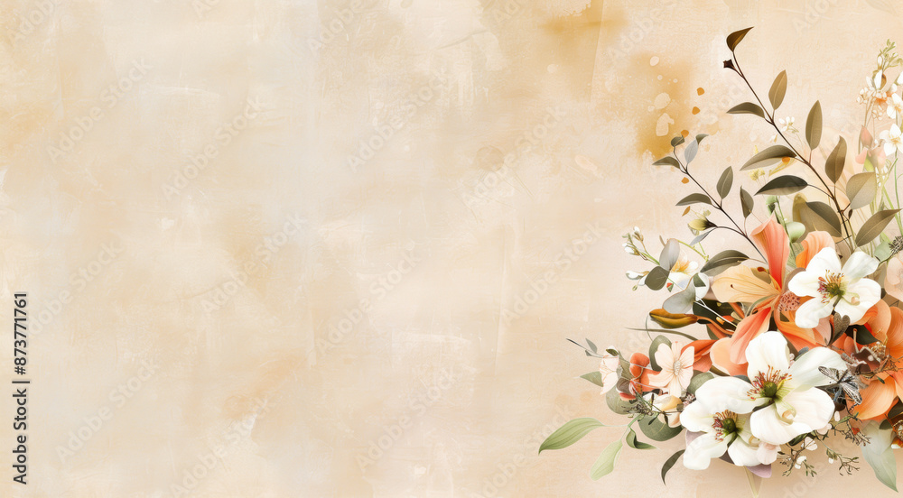  wedding card graphics.AI generative.