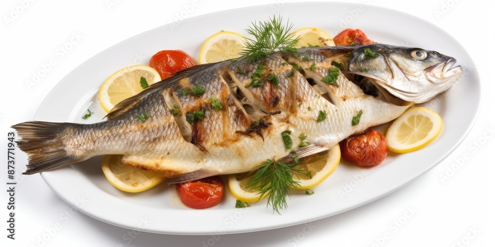 Grilled Fish with Lemon and Tomatoes Grilled Fish with Lemon and Tomatoes