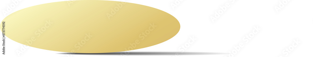 Gold paper round and shadow Gold paper round and shadow