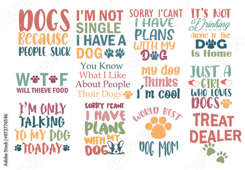 Dog sublimation Vector Bundle Design // Dog t-shirt Vector Design 
