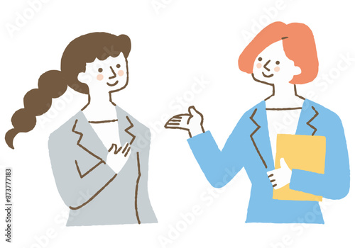 Businesswoman in a meeting at work_Color