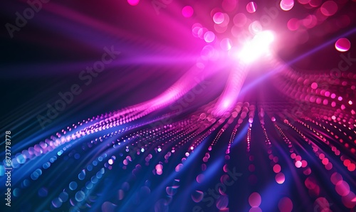 Abstract Bokeh Background with Pink and Blue Lights © Pumapala