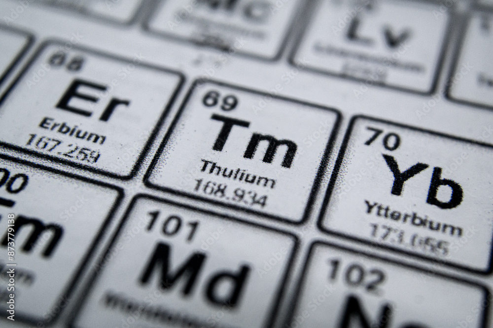 periodic table of element thulium periodic table of element thulium