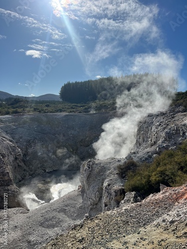 Wai-O-Tapu Thermal Wonderland, Rotorua, North Island of New Zealand photo