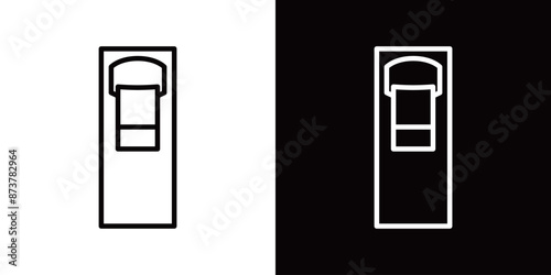 シンプルなかんなのラインアイコン