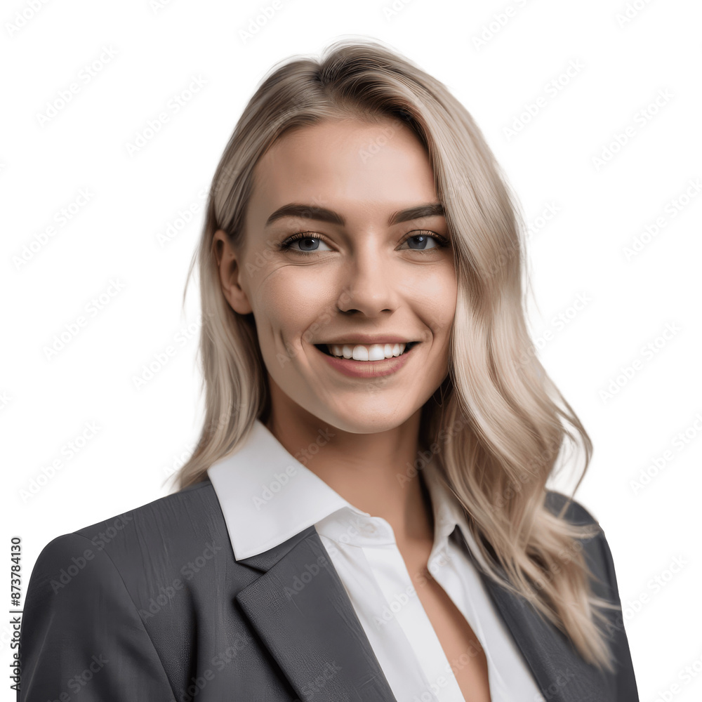 portrait of a smiling business woman in suit isolated on transparent background portrait of a smiling business woman in suit isolated on transparent background