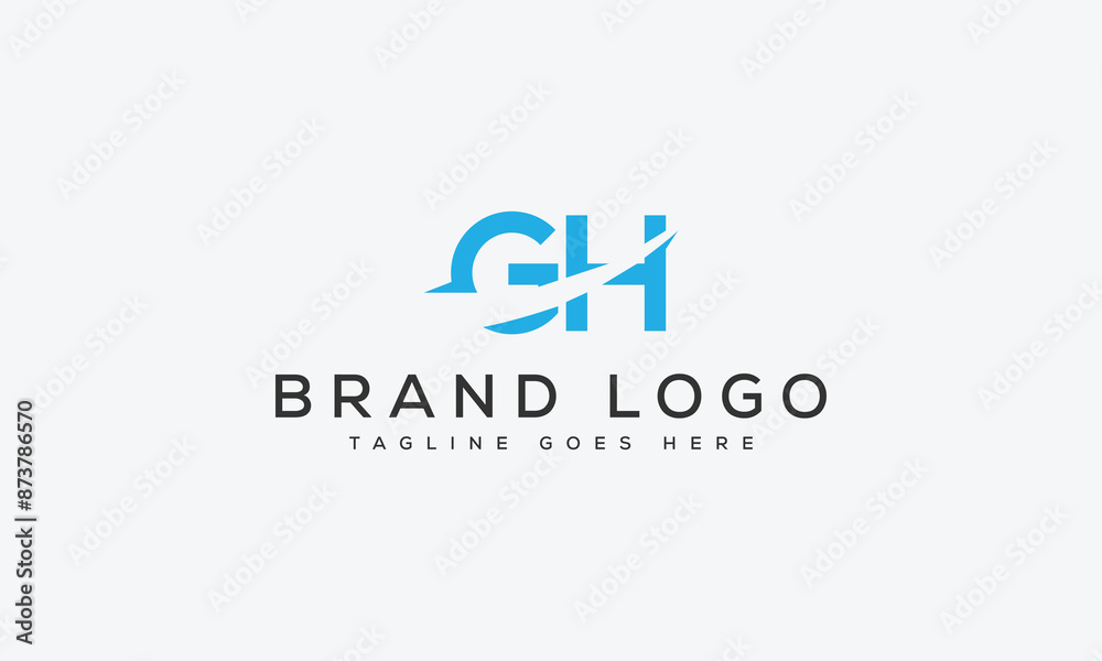 letter GH logo design vector template design for brand. letter GH logo design vector template design for brand.