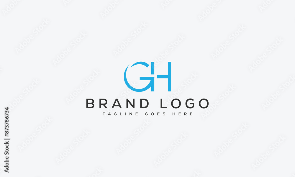 letter GH logo design vector template design for brand. letter GH logo design vector template design for brand.