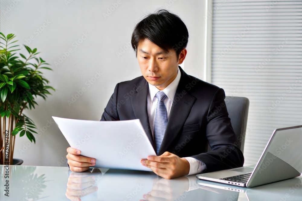 Asian Executive Reviewing Legal Compliance Documentation
Asian Executive Reviewing Legal Compliance Documentation