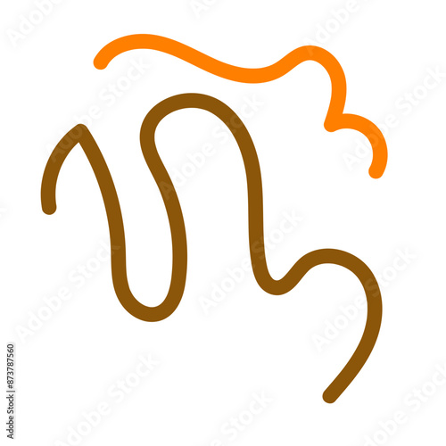 Abstract lines Squiggly vector 