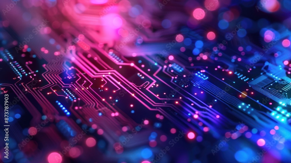 Abstract Electronic Circuit Board Abstract Electronic Circuit Board