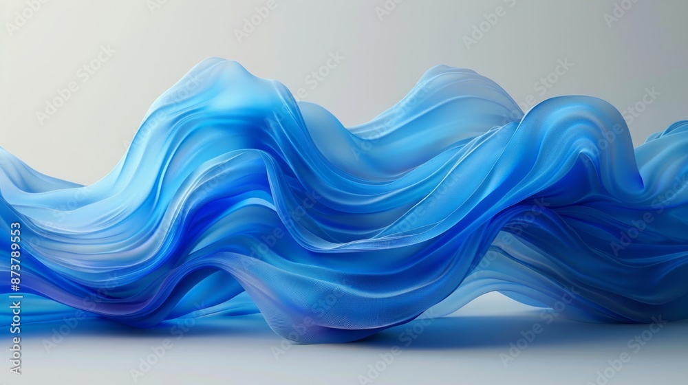 Abstract Blue Wave Flow - Serene and Dynamic Fluid Motion Art Abstract Blue Wave Flow - Serene and Dynamic Fluid Motion Art