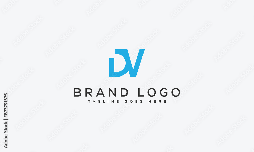 letter DV logo design vector template design for brand. letter DV logo design vector template design for brand.