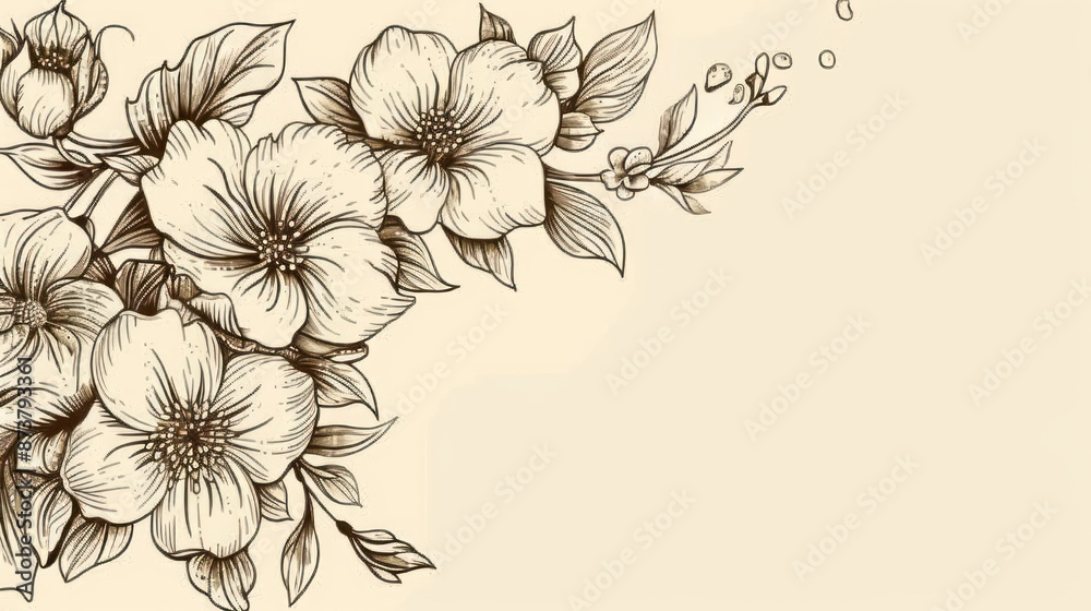 Floral Branch Design Floral Branch Design
