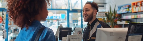 Retail Employee Assisting C...