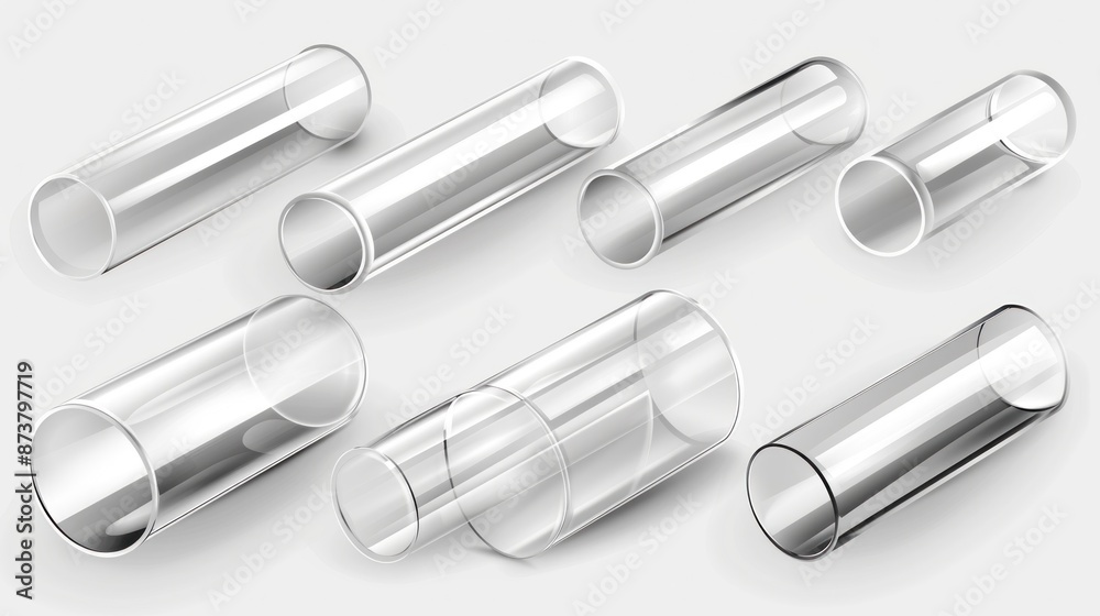 Glass Tubes in Various Positions