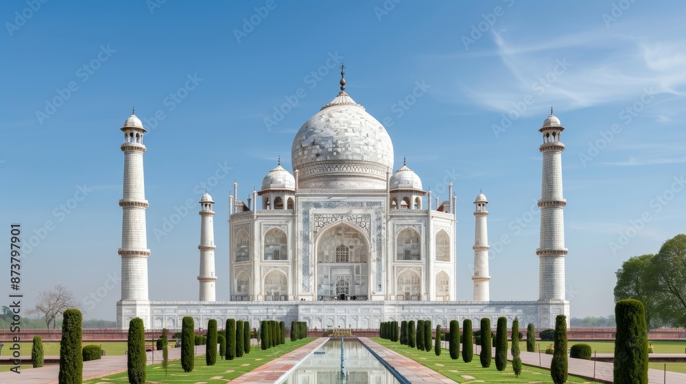 Obraz premium Stunning monument with historical significance, grand structure made of stone, towering over a public square, iconic edifice with intricate carvings