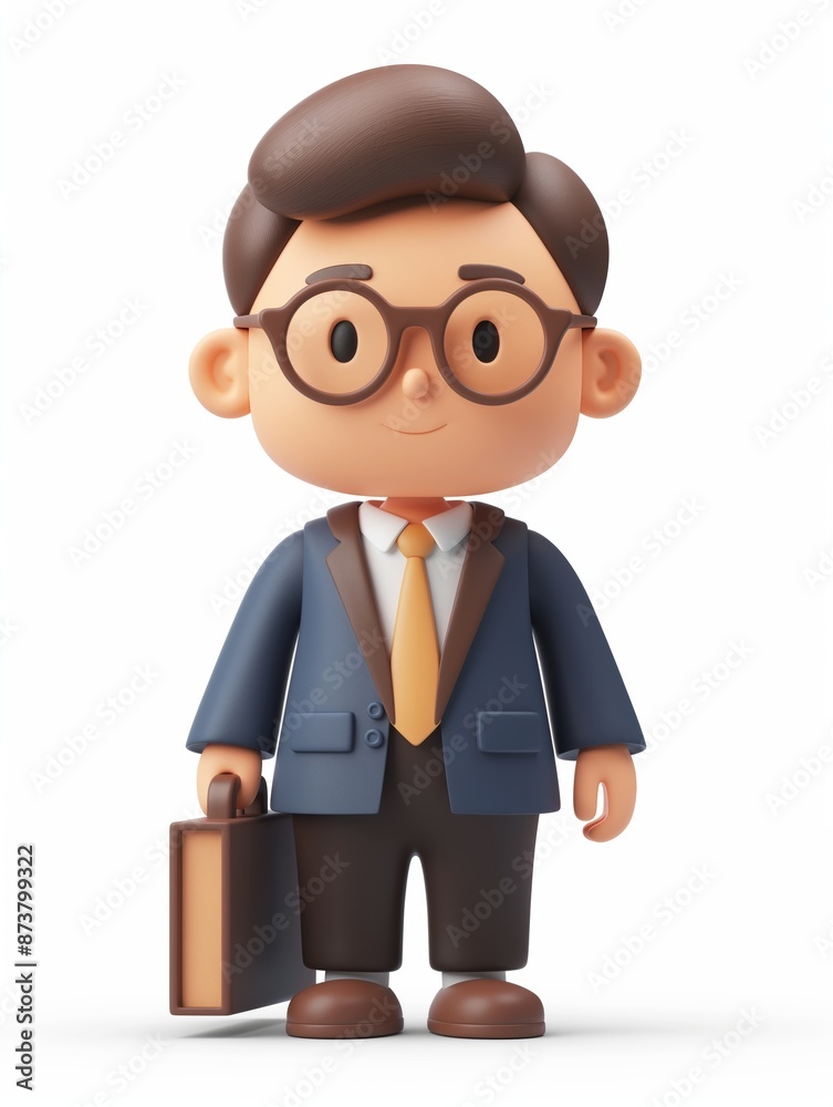 Lawyer male, Full body character, 3D render illustration, Clip art, Law and Legal Services, isolated on white background Lawyer male, Full body character, 3D render illustration, Clip art, Law and Legal Services, isolated on white background