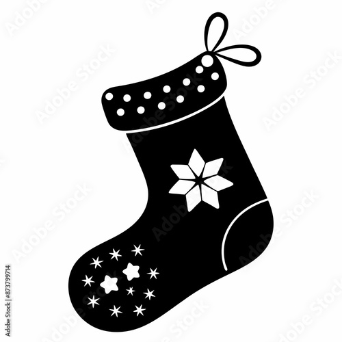 
Christmas stocking, Christmas stocking icon vector, Christmas stocking vector illustration
