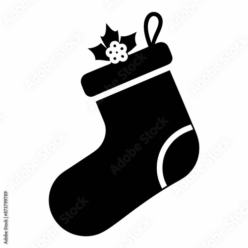 
Christmas stocking, Christmas stocking icon vector, Christmas stocking vector illustration