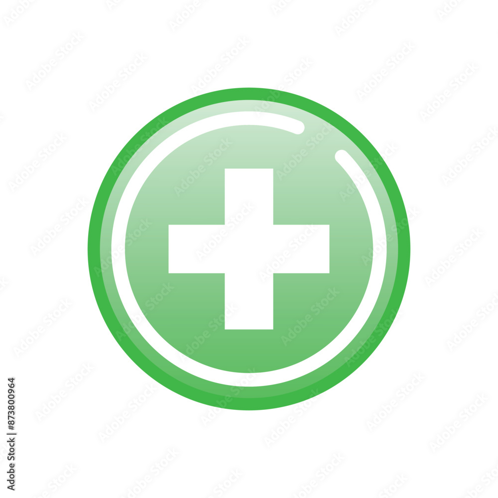 Cross medical symbol icon vector Cross medical symbol icon vector