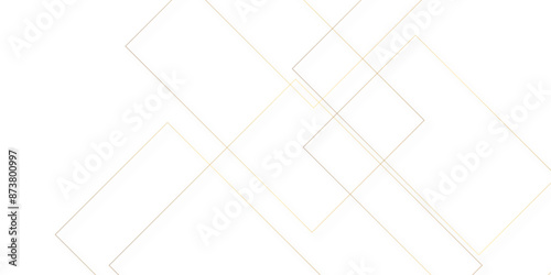 Abstract industrial Design random lines gold on white background.Geometric seamless minimalist pattern with straight lines design.luxury gold geometric random chaotic lines.squares and triangle line