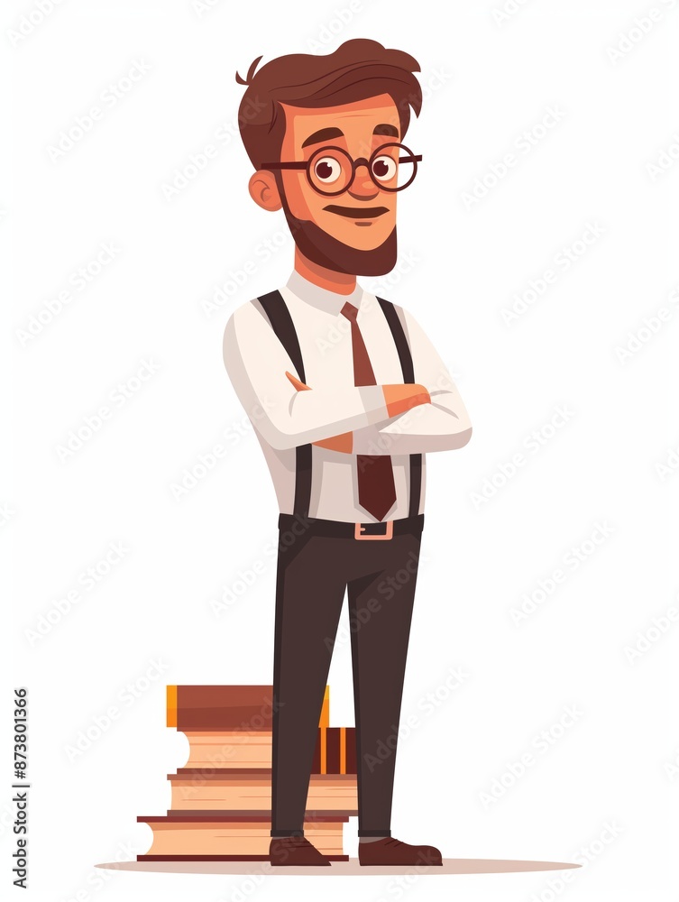Legal Consultant male, Full body character, Vector illustration, Clip art, isolated on white background Legal Consultant male, Full body character, Vector illustration, Clip art, isolated on white background