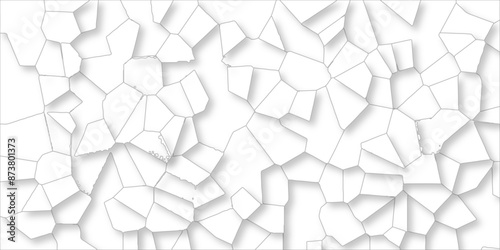 White quartz crystalized broken glass effect vector background. 3d papercut and multi-layer cutout geometric pattern on vector background. broken stained glass gray lines geometric pattern.