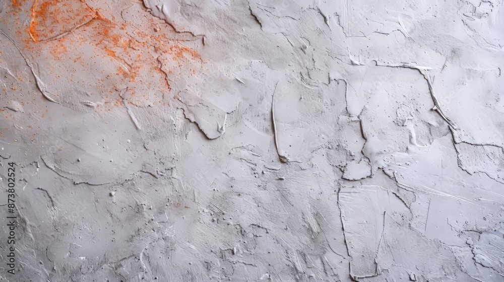 Fototapeta premium Close-up of plastering a wall, showcasing the application of a smooth finish layer, detailed view of the coating process, professional touch
