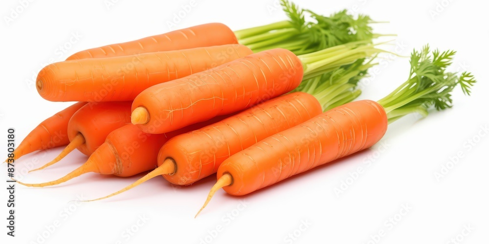 Fresh Carrots with Green Tops Fresh Carrots with Green Tops