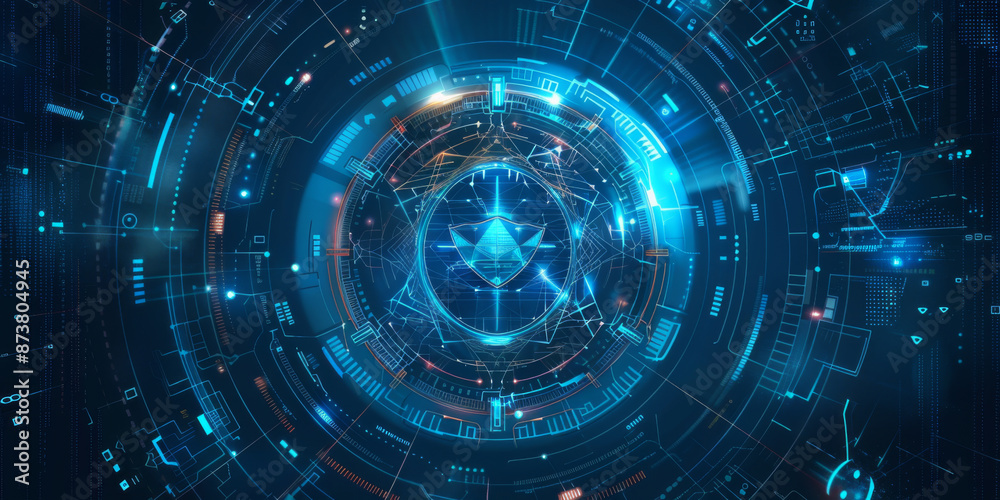 Wireframe of Cybersecurity Shield Data Protection and Privacy. Concept Cybersecurity, Data Protection Wireframe of Cybersecurity Shield Data Protection and Privacy. Concept Cybersecurity, Data Protection