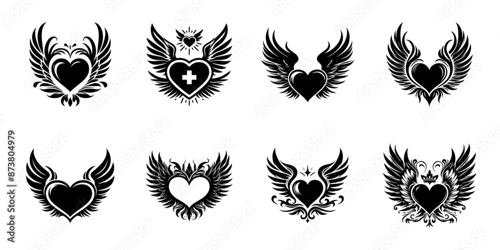 heart and wing heart and wing
