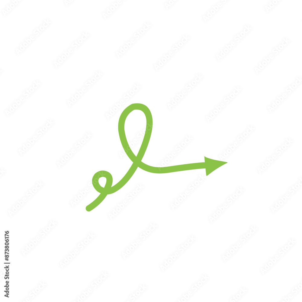 curly green arrow curly green arrow