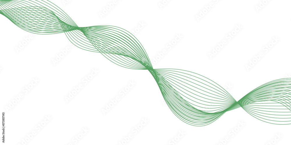 Abstract vector background with green wavy lines. green wave background. Design element for technology, science, modern concept. Wave lines motion vector design Abstract vector background with green wavy lines. green wave background. Design element for technology, science, modern concept. Wave lines motion vector design