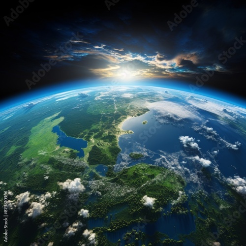 Planet Earth from Space. © Shades3d