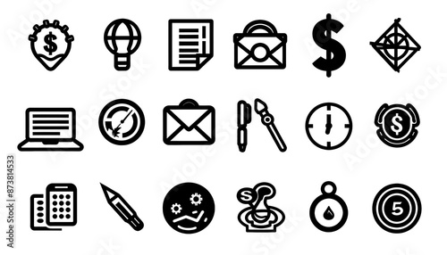 Business Icon Minimal, Simple Logo