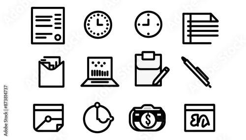 Business Icon Minimal, Simple Logo
