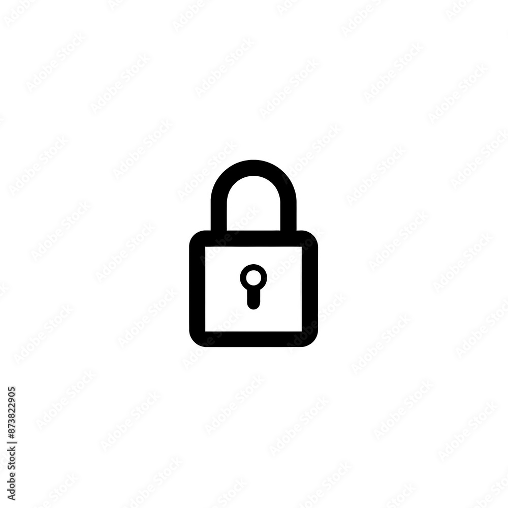 Lock Icon Minimal, Simple Logo Lock Lock Icon Minimal, Simple Logo Lock