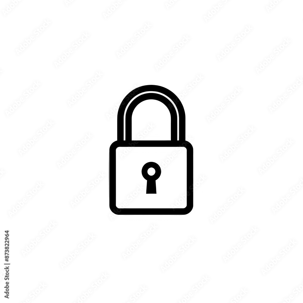 Lock Icon Minimal, Simple Logo Lock Lock Icon Minimal, Simple Logo Lock
