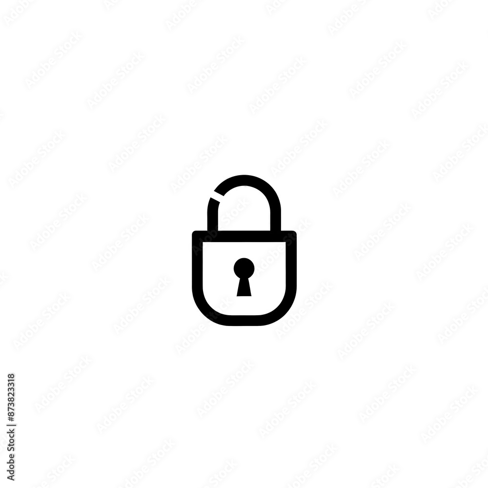 Lock Icon Minimal, Simple Logo Lock Lock Icon Minimal, Simple Logo Lock