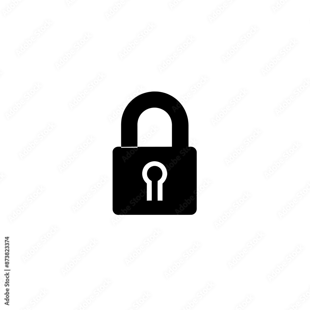 Lock Icon Minimal, Simple Logo Lock Lock Icon Minimal, Simple Logo Lock