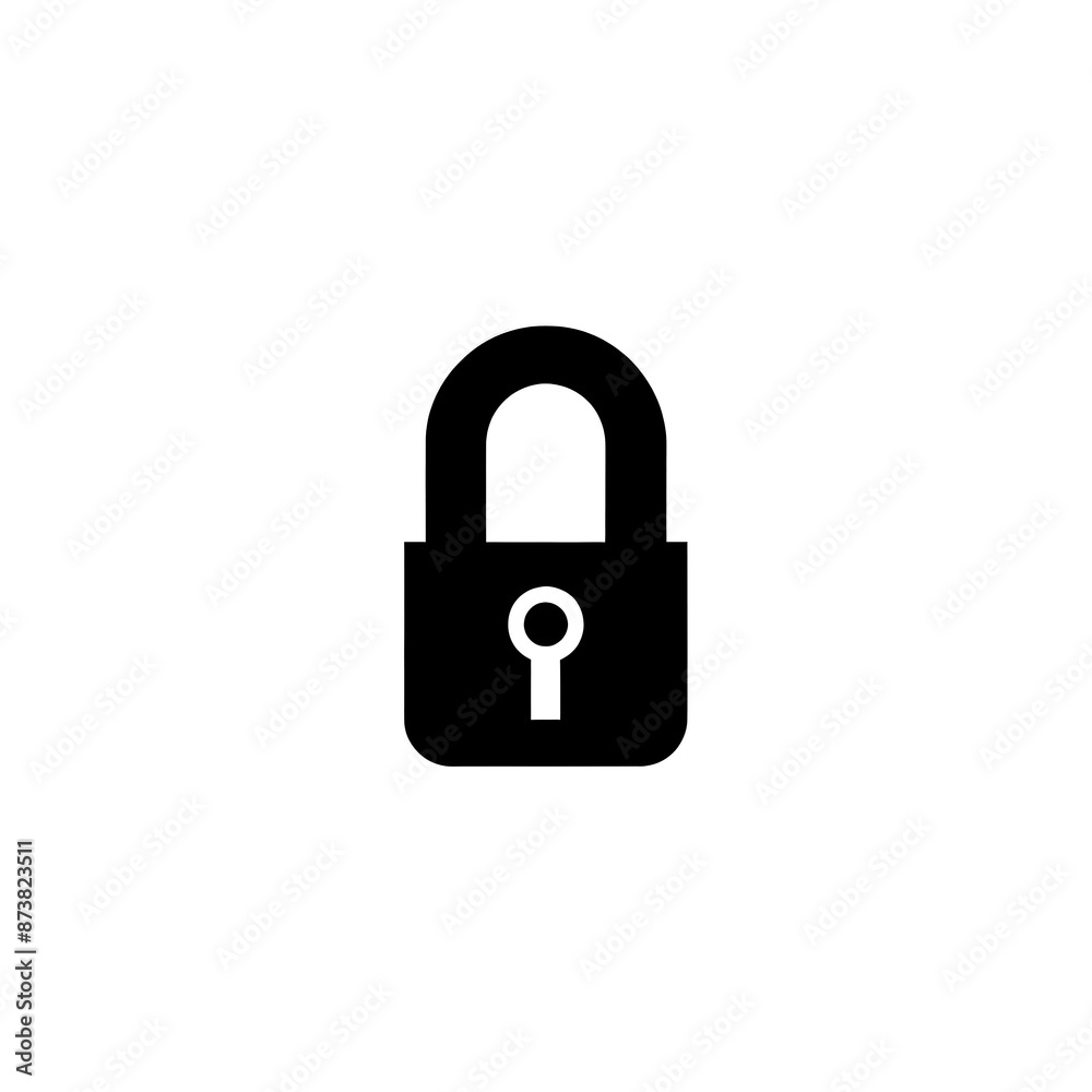 Lock Icon Minimal, Simple Logo Lock Lock Icon Minimal, Simple Logo Lock