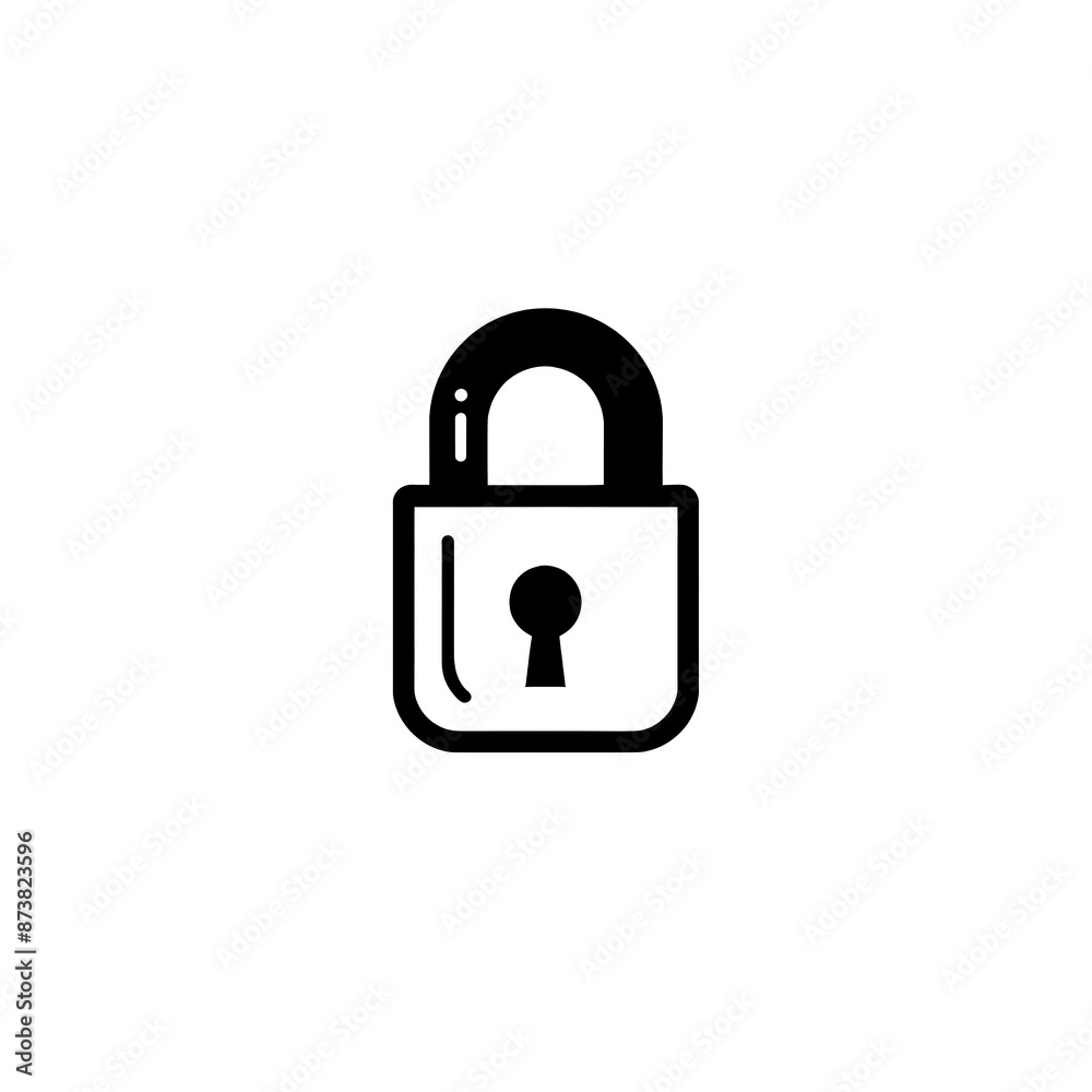 Lock Icon Minimal, Simple Logo Lock Lock Icon Minimal, Simple Logo Lock