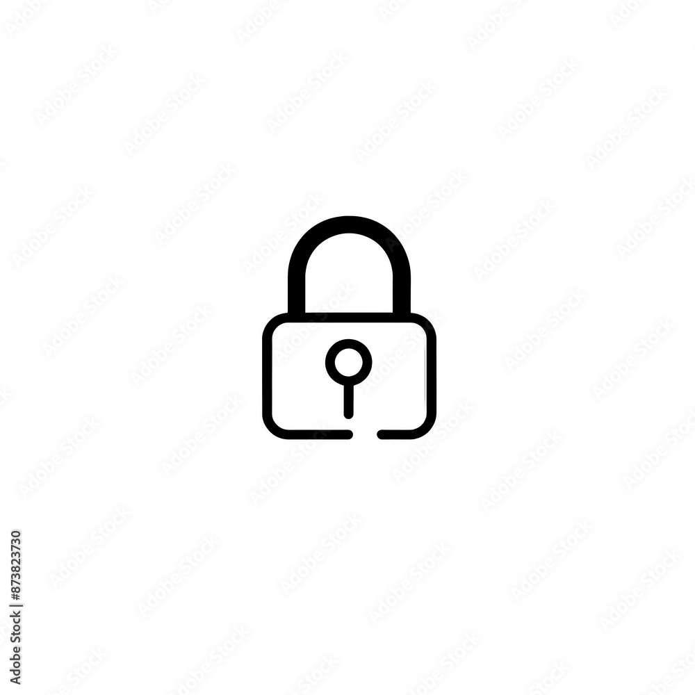 Lock Icon Minimal, Simple Logo Lock Lock Icon Minimal, Simple Logo Lock