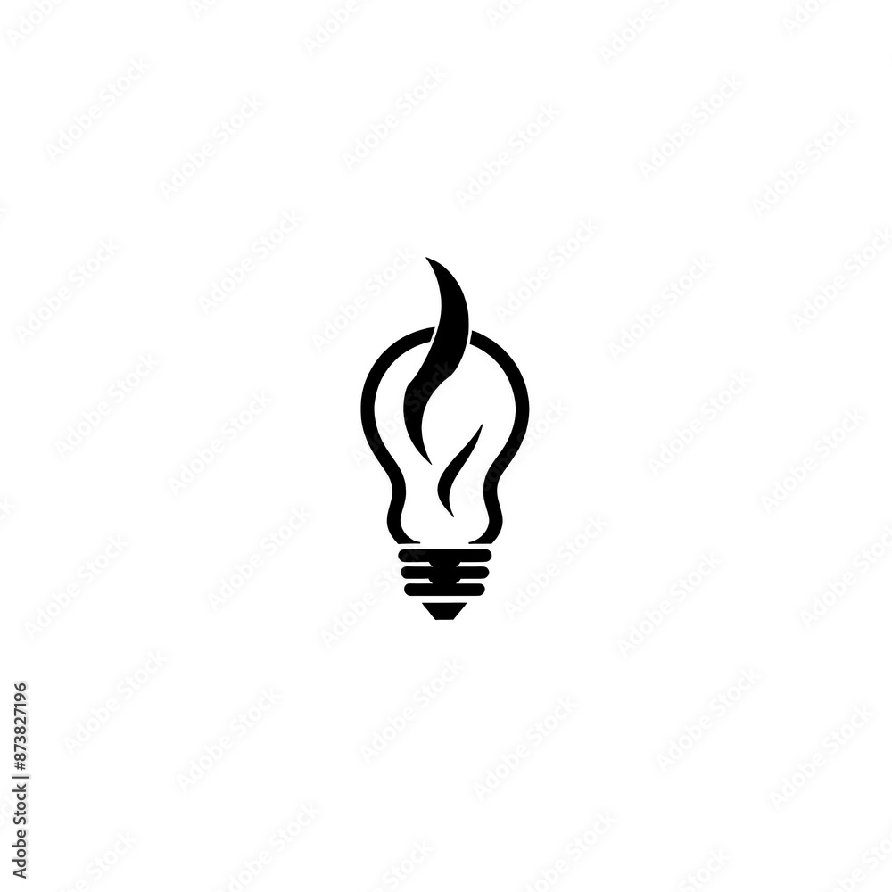 Lightbulb Icon Minimal, Simple Logo Lightbulb Icon Minimal, Simple Logo