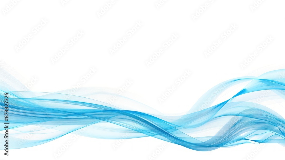 Abstract Blue Wave Design Abstract Blue Wave Design