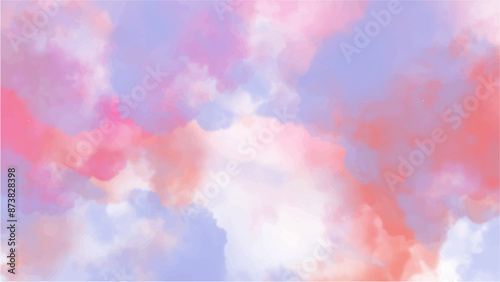 Abstract pink watercolor background.Hand painted watercolor. vector