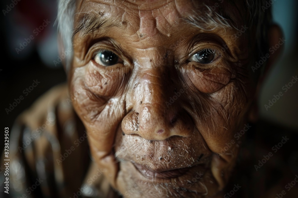 An elderly man with deep wrinkles on his face, An elderly person with wisdom etched in their face, reflecting a life well-lived An elderly man with deep wrinkles on his face, An elderly person with wisdom etched in their face, reflecting a life well-lived